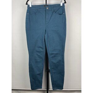 Talbots Teal Blue Skinny Cotton Blend Denim Jegging Jeans Size 6‎